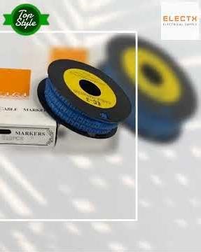 Grippes (2) Cable Marker 5.0mm to 7.2mm (350pcs) Blue EC-3B(2)