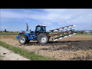 Ford 8830 Powershift mit 5 Scharpflug KvernelandLS #Farmlive