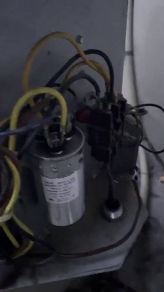 Humming with no fan from condenser and noise doesn’t stop when fuse is pulled. Capacitor replaced 2 years ago.