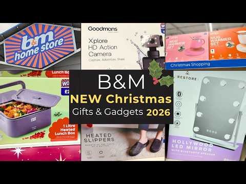B&M NEW Christmas Gifts & Gadgets 2026 🎁 Cosy Winter Festive Finds & More! Christmas Shop With Me UK