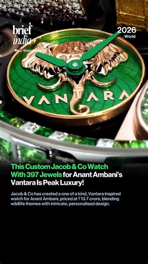 Jacob & Co’s ₹13.7 Crore Vantara Watch Turns Heads Worldwide.