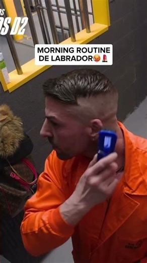 MORNING ROUTINE DE LABRADOR🥵💄 #zonagemelos #lacarceldelosgemelos #labrador #morningroutine