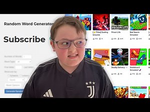 Word Generator Decides What i Play On ROBLOX!