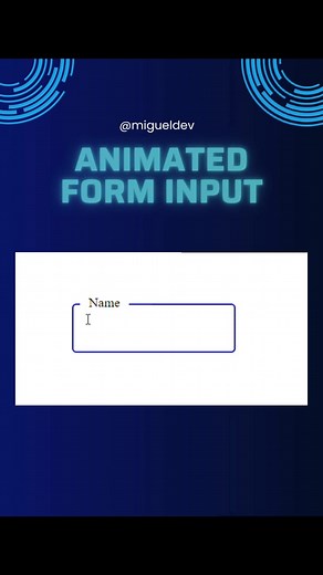 Simple Animated Form Input Using HTML and CSS
