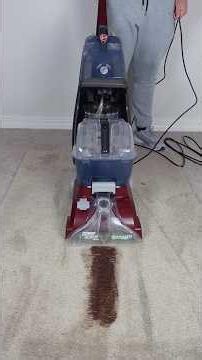 Cleaning a Large Stain with the Hoover PowerScrub. #carpetcleaning
