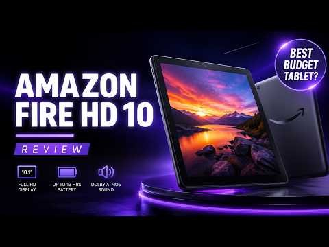Amazon Fire HD 10 tablet built for relaxation, 10.1" vibrant Full HD screen Review