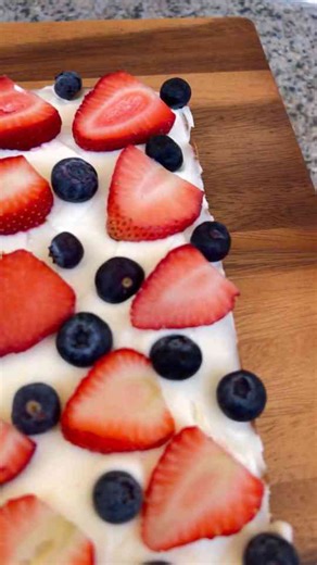 Fresh fruit pizza sweet and colorful dessert