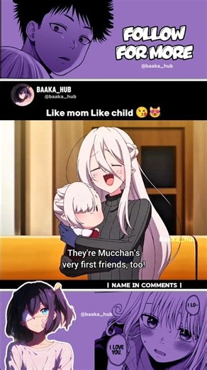 Like mom Like child 😘😻 [Li'l Miss Vampire Can't Suck Right ]#anime #baakahub #kawaii