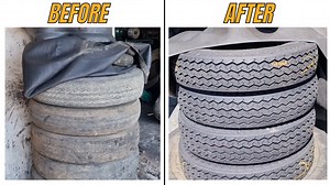 Renewing Old Truck Tires: The Factory Process