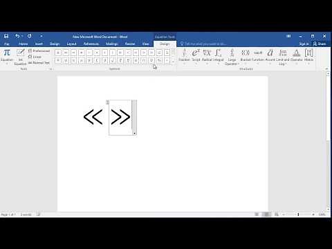 How to type much less than and much greater than symbols in Word