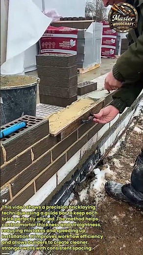 Perfect Brick Laying Trick That Makes Walls 3x Faster