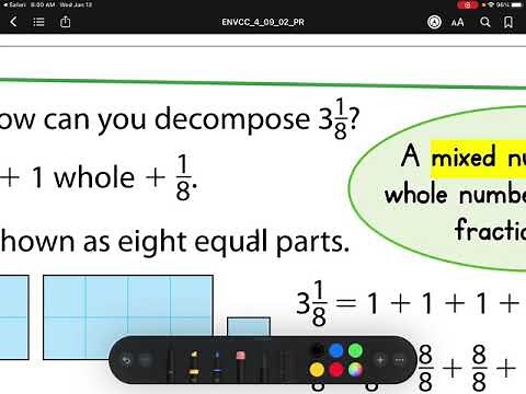 9-2 Decompose Fractions EnVision Math Grade 4