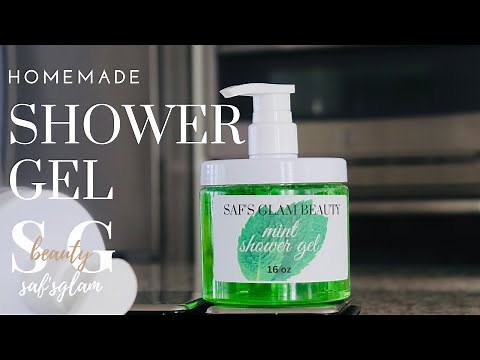HOMEMADE SHOWER GEL | SIMPLE AND CLEAR MINT DIY BODY WASH