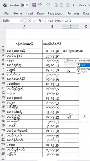 Advanced Excel Functions Tutorial for Myanmar Users