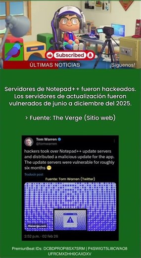 Banda hackearon los servidores de Actualización de Notepad++ por SEIS MESES #Ciberseguridad #Tech