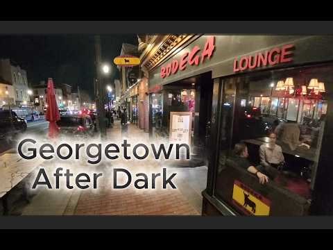 🕯️🧱Exploring Georgetown After Dark | Washington DC Nightlife🧱🕯️