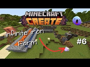 Infinite Iron Farm in Create Mod Minecraft Part - 2