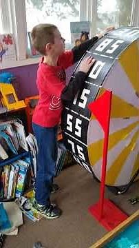 Wesley spinning the Price is Right Wheel #1