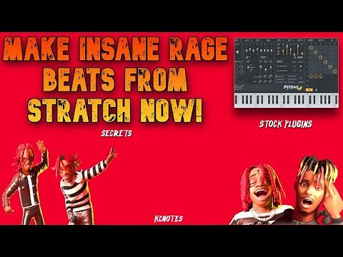 How To Make Fire Rage Beats Like "Miss The Rage" | FL Studio Tutorial | Stock Plugins| Secrets