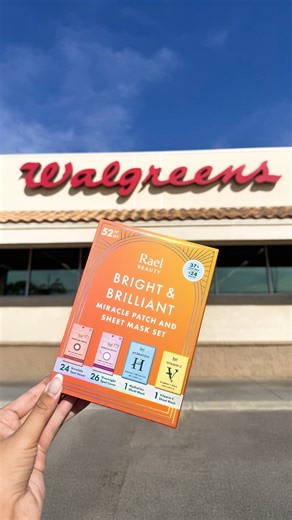 Rael on Instagram: "Rael’s limited edition Bright & Brilliant Set ✨ 52 Miracle Patches plus brightening and hydrating sheet masks. Now at @walgreens 🛍️"