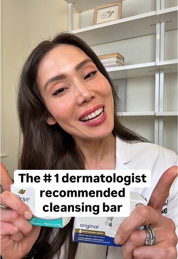 #DovePartner The #1 dermatologist and pediatrician recommended cleansing bar—and not just in the office. It’s also the #1 bar used at home by dermatologists and pediatricians, including me. Both the Original and Sensitive Skin Dove Beauty Bars are clinically proven to improve hydration, moisturize better than other beauty bars, and are gentle enough for even the most sensitive skin. I swap between the Sensitive Skin and Original version myself and recommend both to my patients all the time. @Dov