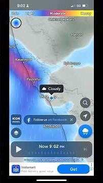 Zoom Earth App to see if it will rain