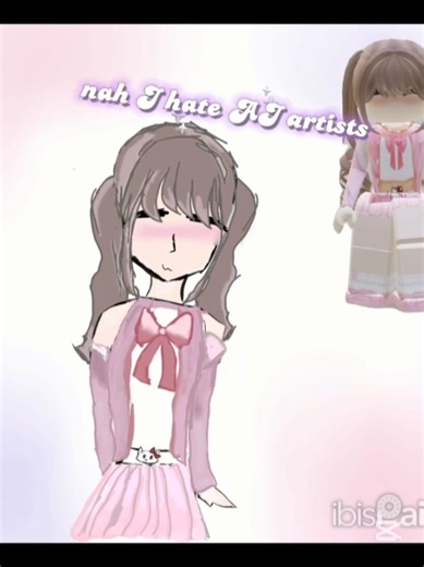 I asked AI to draw my avatar 😉 #rblx #robloxedit #music #roblox #robloxart #robloxdrawing #aisucks