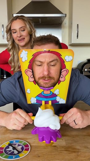 That pie cream test turned into pure chaos 😂 #pieface | Hasbro Games