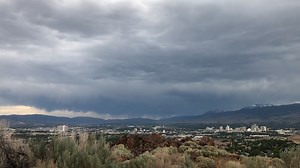Check out this time lapse video we took this evening from the weather office here in Reno, Nevada. You can see the turbulent, unstable atmosphere, along with downdrafts and outflow wind bursts as the storm went over Reno-Tahoe. We even had a lightning strike about a mile south of the office. Simply beautiful! | US National Weather Service Reno Nevada