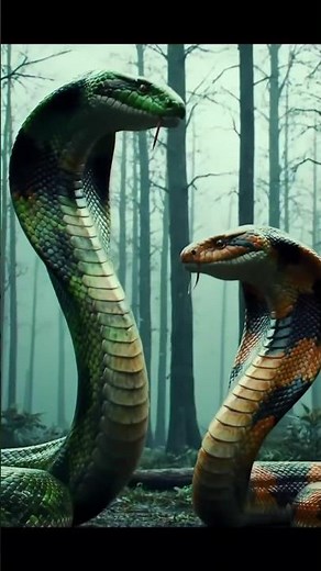 🐍 Giant Cobras in Love ❤️ | Rare Moment of Massive Snakes Mating!