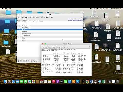 Multiple Regression with Gretl statistical software for beginners in econometric data analysis.