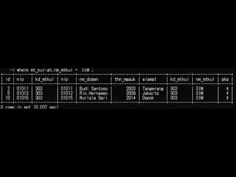 Tutorial Inner Join (Basis Data)
