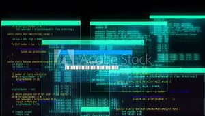 Coding hacking background Animation 4K. Data Breach, Malware, Cyber Attack, System Hacking attempts cybersecurity vulnerability. hacking attack. Computer system crash, error message. virus malware