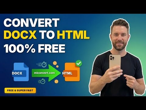 How to Change DOCX to HTML — Free Online Tool Tutorial