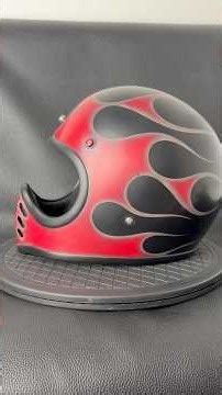 Aggressive Color Flames Custom Paint Jo 攻撃的カラーなフレイムスにカスタムペイント#art #fashion #custombike #helmet