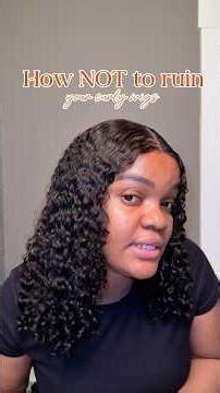 The simplest curly wig tutorial on the internet. #curlyhairwig #diyhair #quickhairstyle