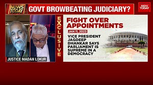 #Exclusive | Is government browbeating Judiciary? Listen in to what Justice Madan Lokur said on this Full Show: https://bit.ly/3XE18e5 #NewsToday Rajdeep Sardesai #ITVideo | India Today