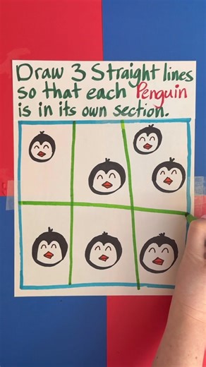 Penguin line puzzle | The Puzzle Couple