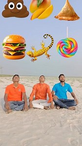 6.2K views · 47 reactions | Three brothers eating burger, lolipop, icecream , samosa, mango, rasgulla, laddu vs yellow lizard  | Balindra Barman | Facebook