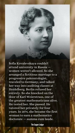At eleven, she taught herself calculus from lecture notes pasted on her bedroom wall.