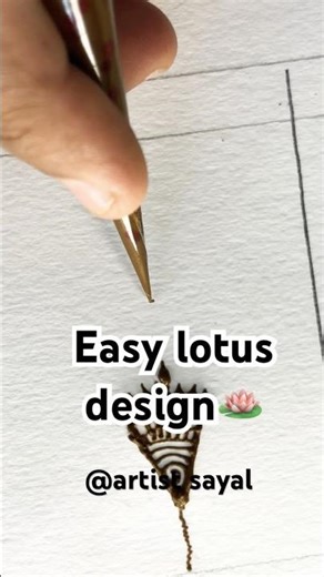 How to Draw Lotus Mehendi Design Step by Step | Simple & Beautiful