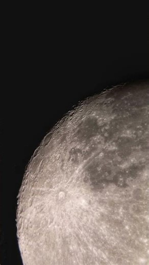 I observed moon with my telescope #moon #night #telescope #astrophotography #space #vtsastro