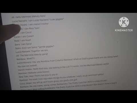 The script for Rainbow (Colorful Rainbow from Luli TV) becomes rude to the Mermaid Melody gang.