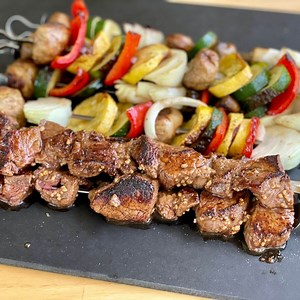 3 Tips for the Best Kebabs on the Griddle - Steak and Vegetable Kebabs