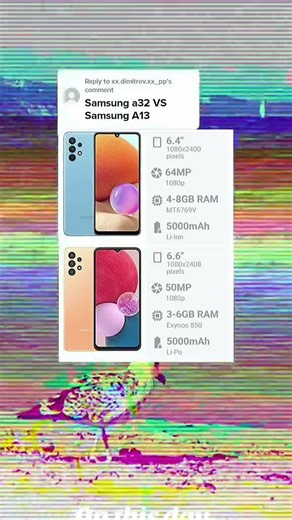 Samsung Galaxy A32 vs. Samsung Galaxy A13
