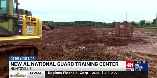 Alabama National Guard starts construction on new Huntsville training facility
