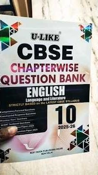 Class 10 U-like English Question Bank Book review 2026 #shorts #class10englishulike