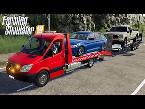 FS19 - Transporting USED CARS with Mercedes Sprinter - Car mod for Farming Simulator 2019 Roleplay