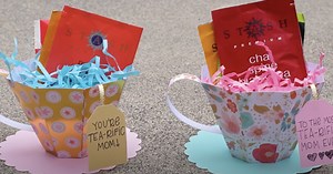 Mother's Day DIY 3D Paper Tea Cup Tutorial