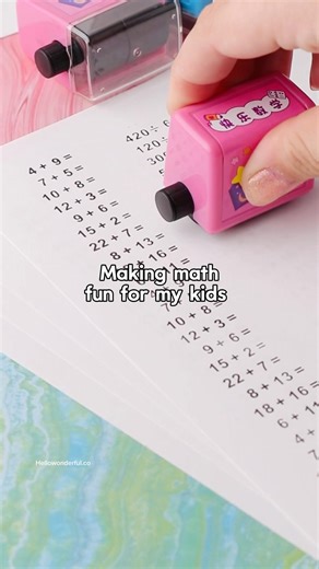 These math rollers make math more fun and easy for kids to learn! 🙌🏼 #kidslearning #learningtoys